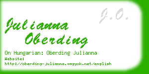 julianna oberding business card